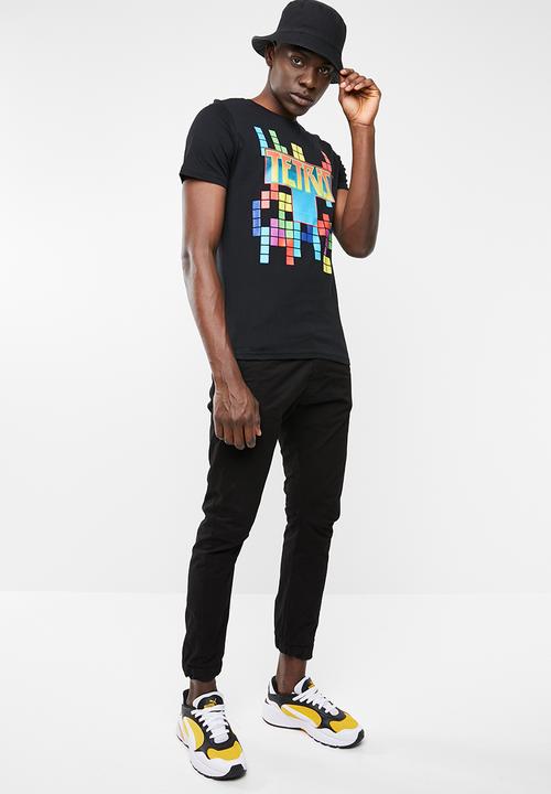Only & Sons - Tetris short sleeve tee - black