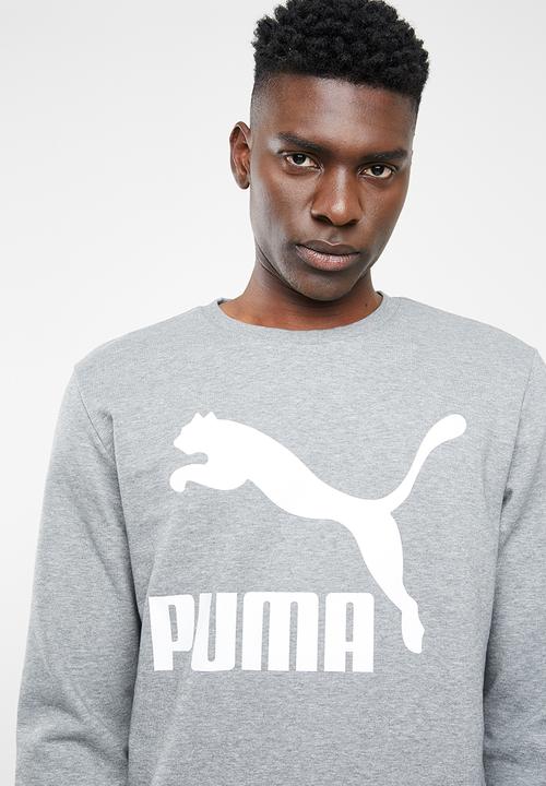 PUMA - Classics logo crew long sleeve - grey