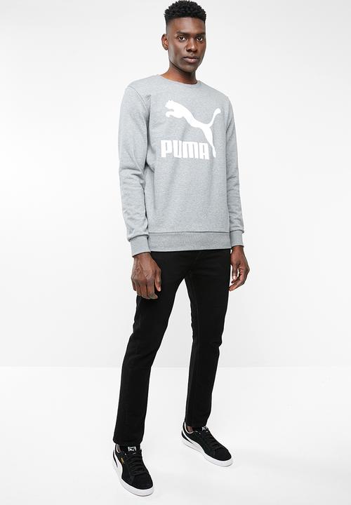 PUMA - Classics logo crew long sleeve - grey