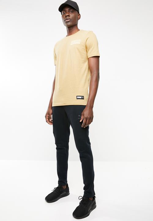 PUMA - Athletics short sleeve tee - camel 