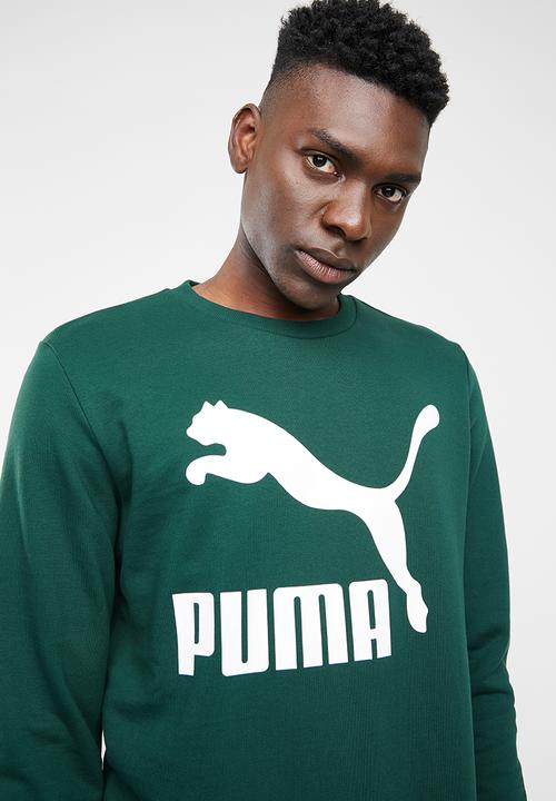 PUMA - Classics logo crew long sleeve - green