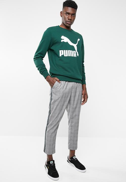 PUMA - Classics logo crew long sleeve - green