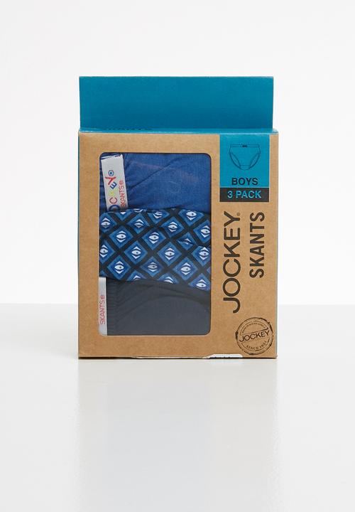 Jockey - Nautical 3 pack briefs - blue
