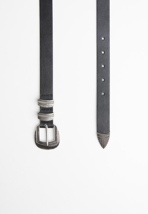 ONLY - Dylan pu belt acc - black