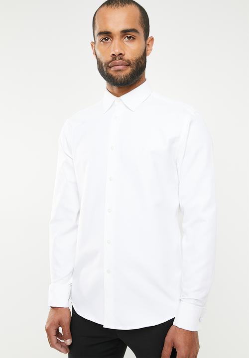 POLO - Formal lounge shirt - white