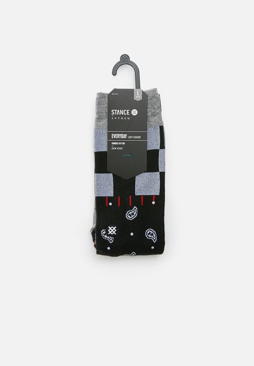 Stance Socks - Discontent socks - black & grey
