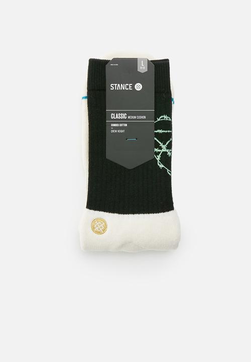 Stance Socks - Step up socks - black & cream