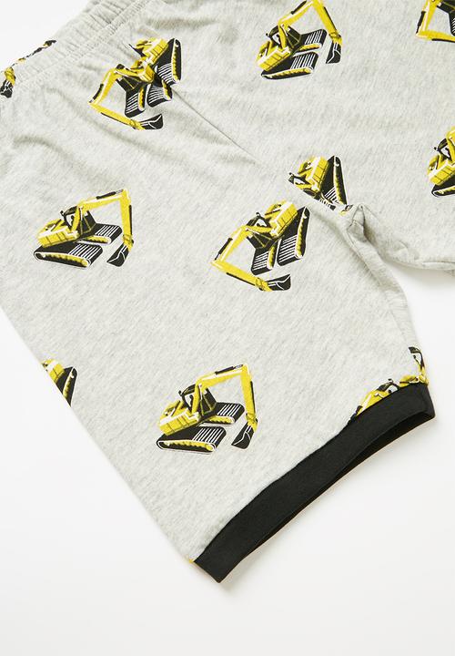 Pop Candy - Digger print pj set - grey