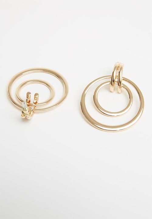 Superbalist - Sharp earrings - gold
