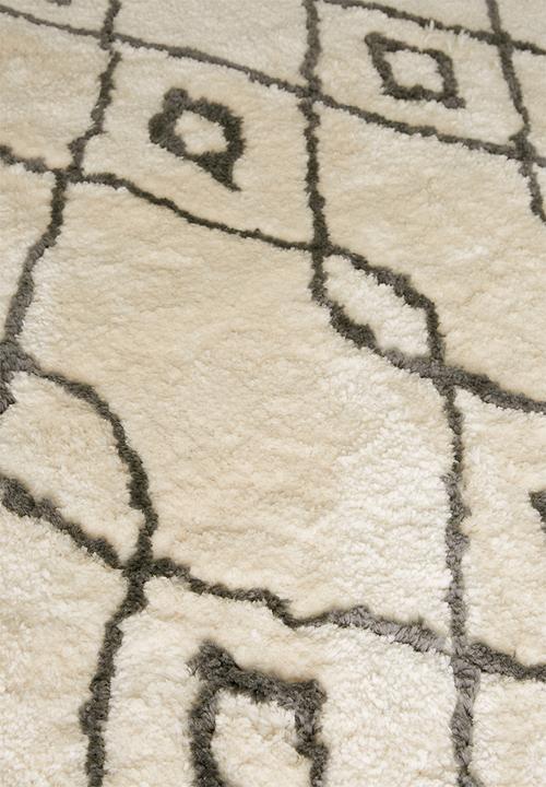 Fotakis - Nara shaggy rug - cream/grey