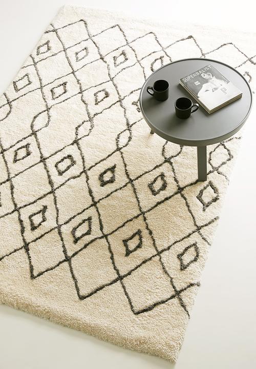 Fotakis - Nara shaggy rug - cream/grey