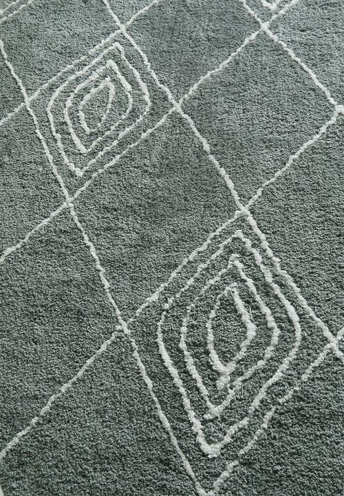 Fotakis - Nara shaggy rug - grey/white
