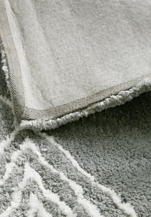 Fotakis - Nara shaggy rug - grey/white