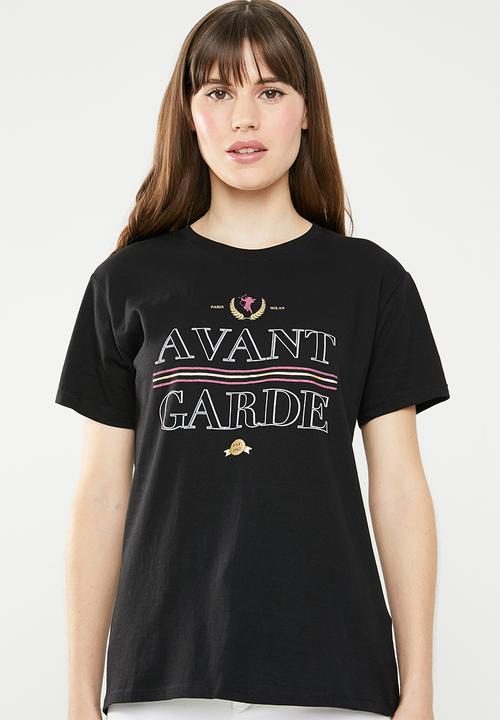 Cotton On - Tbar fox graphic T-shirt - black