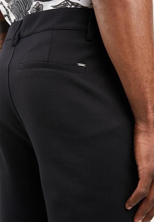 Only & Sons - Aged stripe shorts - black