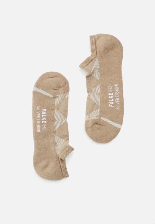 Falke - Silver cushion no show socks - brown melange