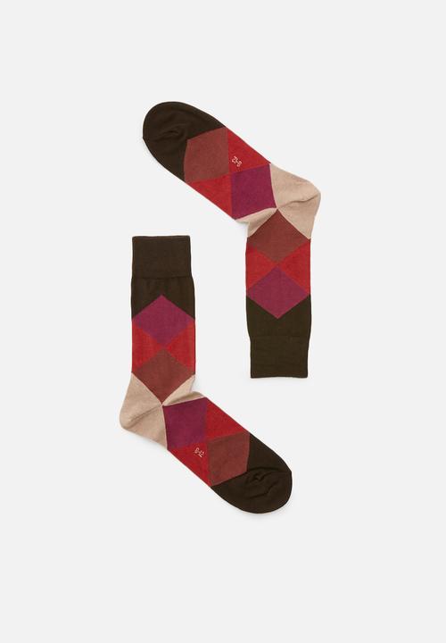 Falke - Fancy argyle socks - brown 