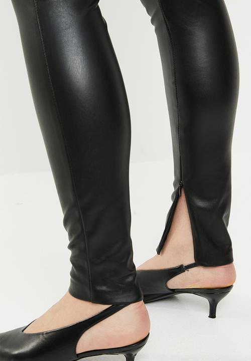 ONLY - Molly faux leather pants - black