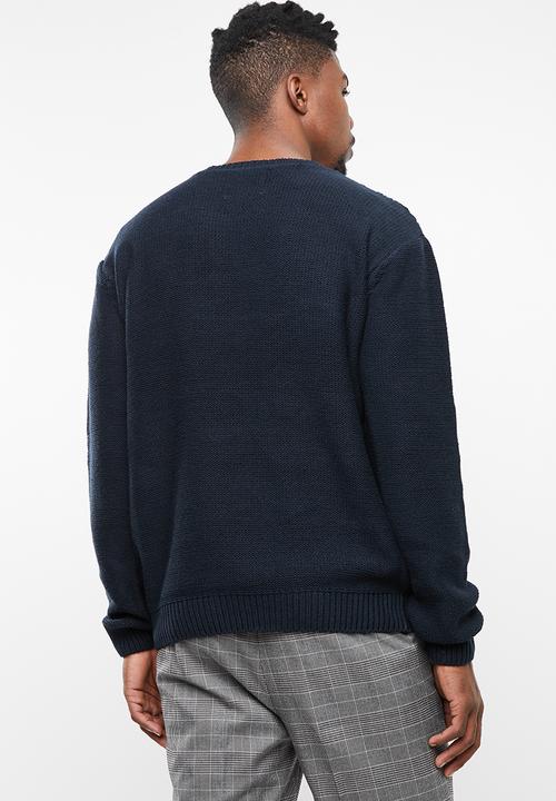 Cotton On - Cable knit sweater - navy