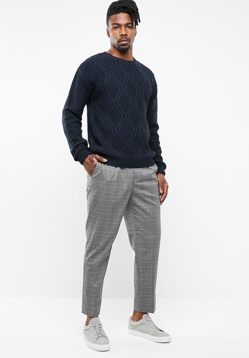 Cotton On - Cable knit sweater - navy