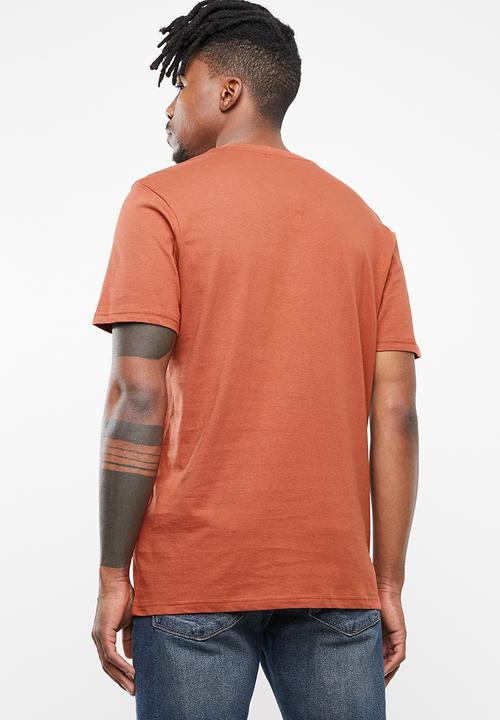 Cotton On - Tbar short sleeve sport tee - burnt orange