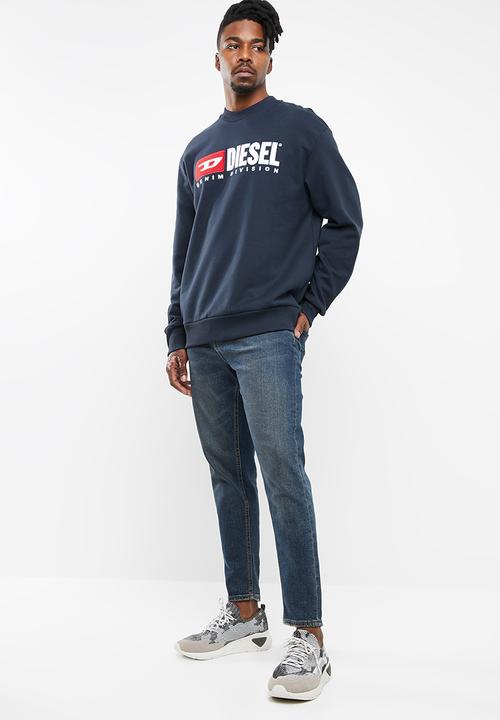 Diesel  - S-crew-division sweater - navy