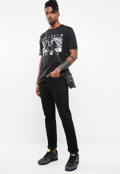 Cotton On - Tbar short sleeve collaboration tee - black