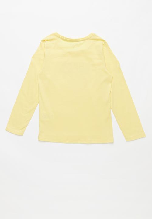 GUESS - Long sleeve leaf tri tee - yellow