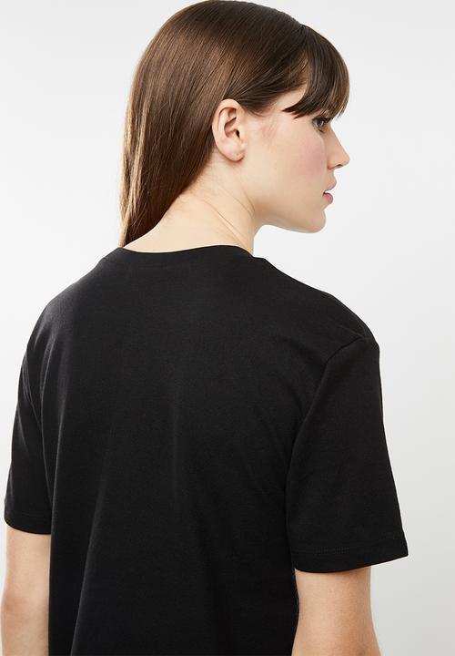 Jacqueline de Yong - Bugs short sleeve embellished top - black