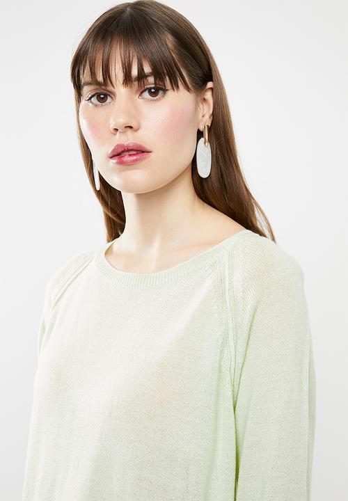 Jacqueline de Yong - Pandora longsleeve pullover knit - green