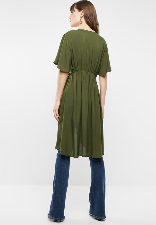 STYLE REPUBLIC - High low blouse - green