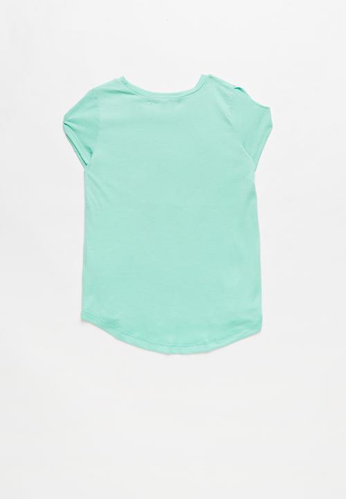 Pop Candy - Girls Love Printed Tee - mint