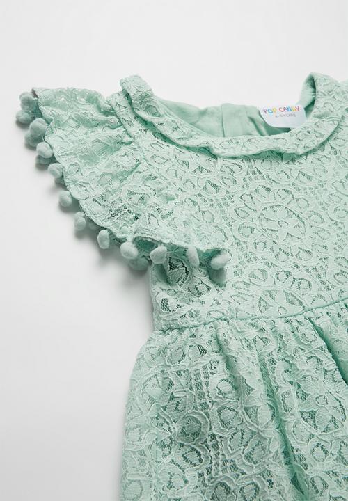 Pop Candy - Lace ruffle dress - mint