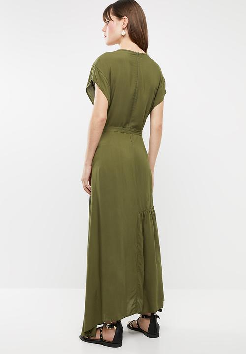 STYLE REPUBLIC - Oversized tier dress - green