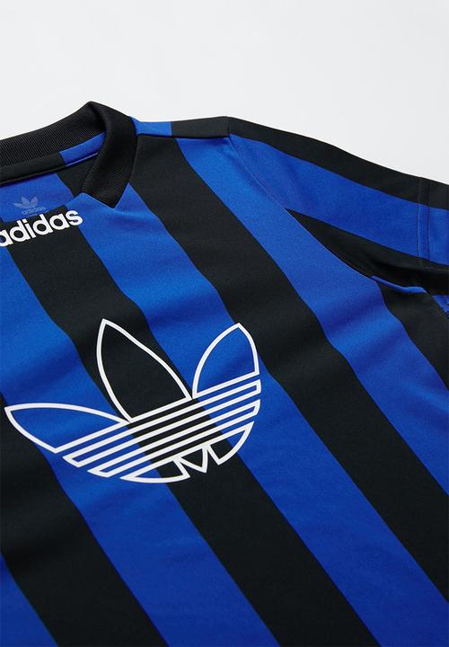 adidas Originals - Sabakov stripe  jersey - black & blue