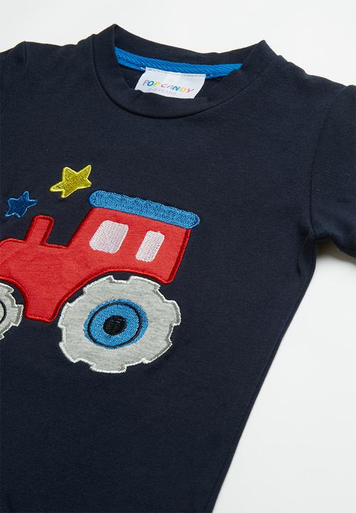 Pop Candy - Printed short sleeve tee - navy