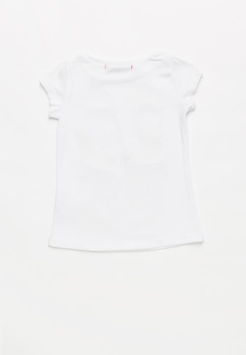 Pop Candy - Girls Butterfly Printed Tee - white