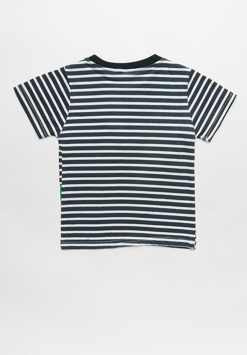Pop Candy - Stripe dino tee - multi
