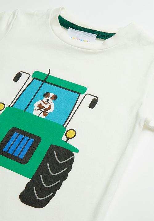 Pop Candy - Boys printed short sleeve tee - white
