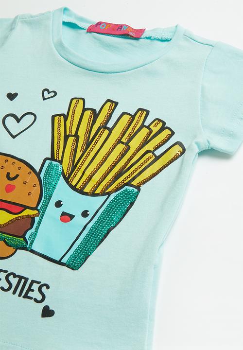Pop Candy - Girls short sleeve tee - blue