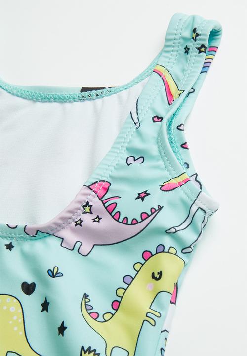 Pop Candy - Multi print one piece - turquoise 