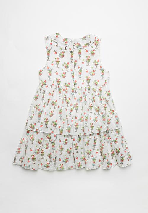 Pop Candy - Floral printed dress - cream