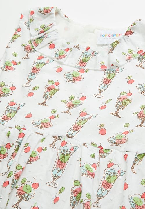 Pop Candy - Floral printed dress - cream