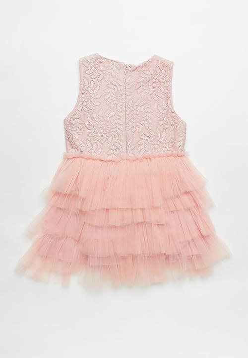 Pop Candy - Kids Layered mesh dress - pink