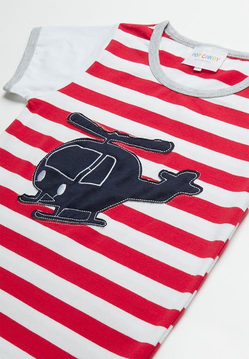 Pop Candy - Stripe helicopter tee - multi