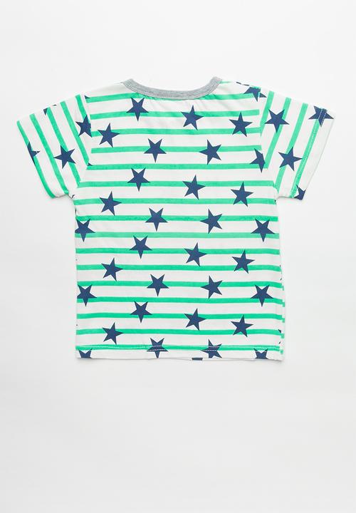 Pop Candy - Stripe star tee - multi