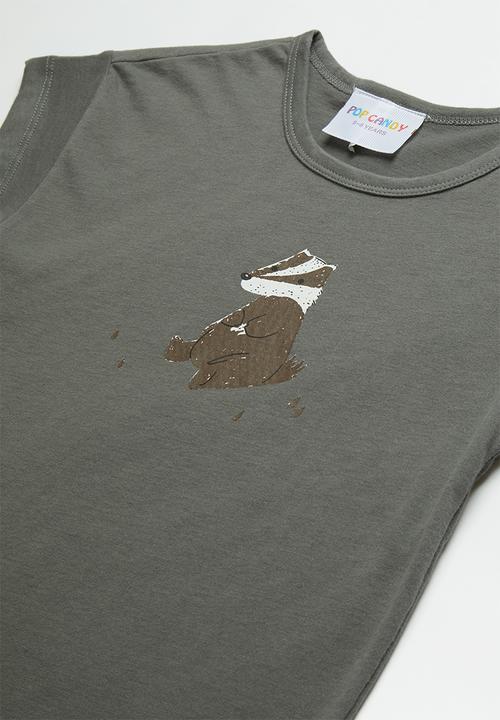 Pop Candy - Boys printed T-shirt - grey