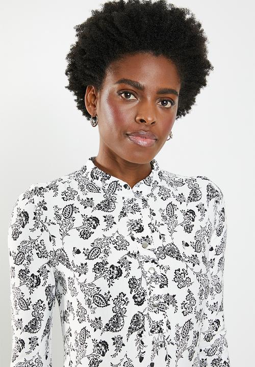 edit - Button front tunic - multi 