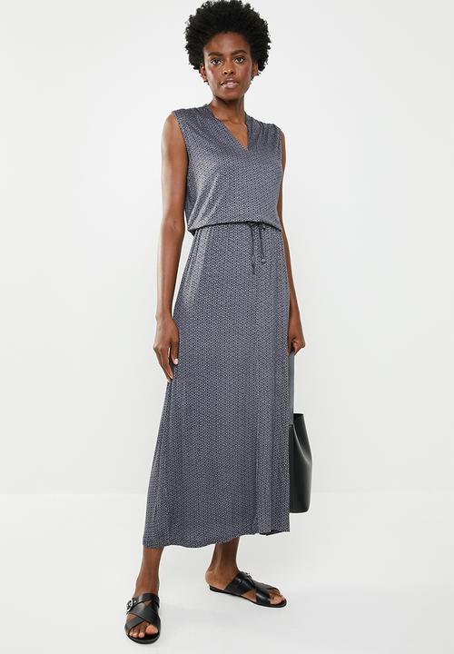 edit - Sleeveless maxi dress - grey 