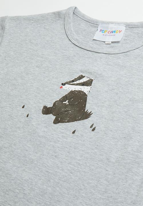 Pop Candy - Boys printed T-shirt - grey 